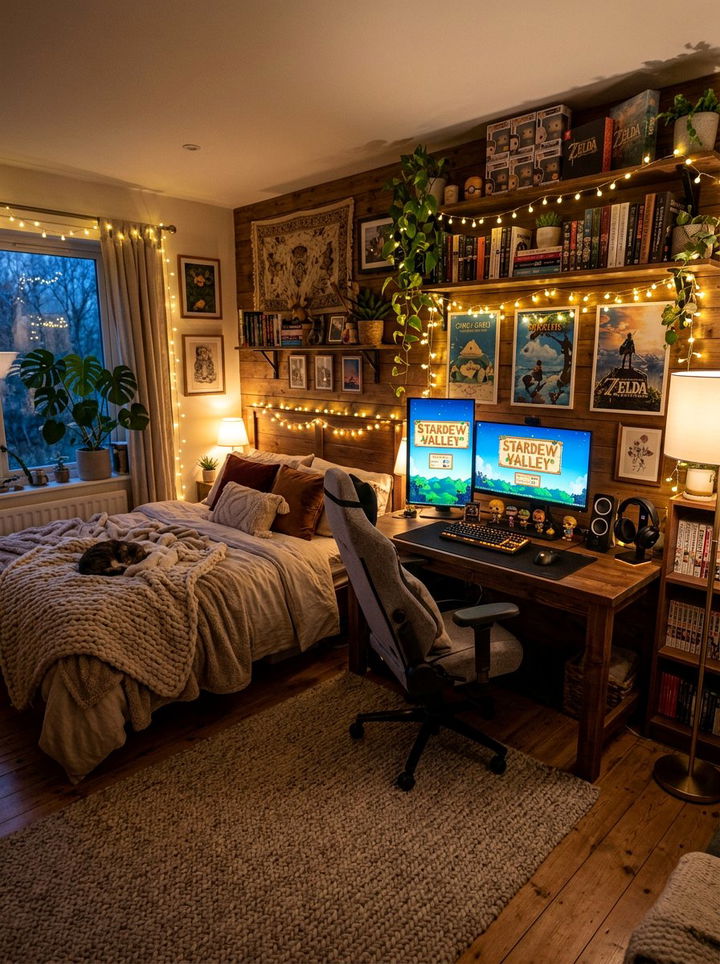 Cozy Gaming Bedroom - 30 gaming bedroom ideas