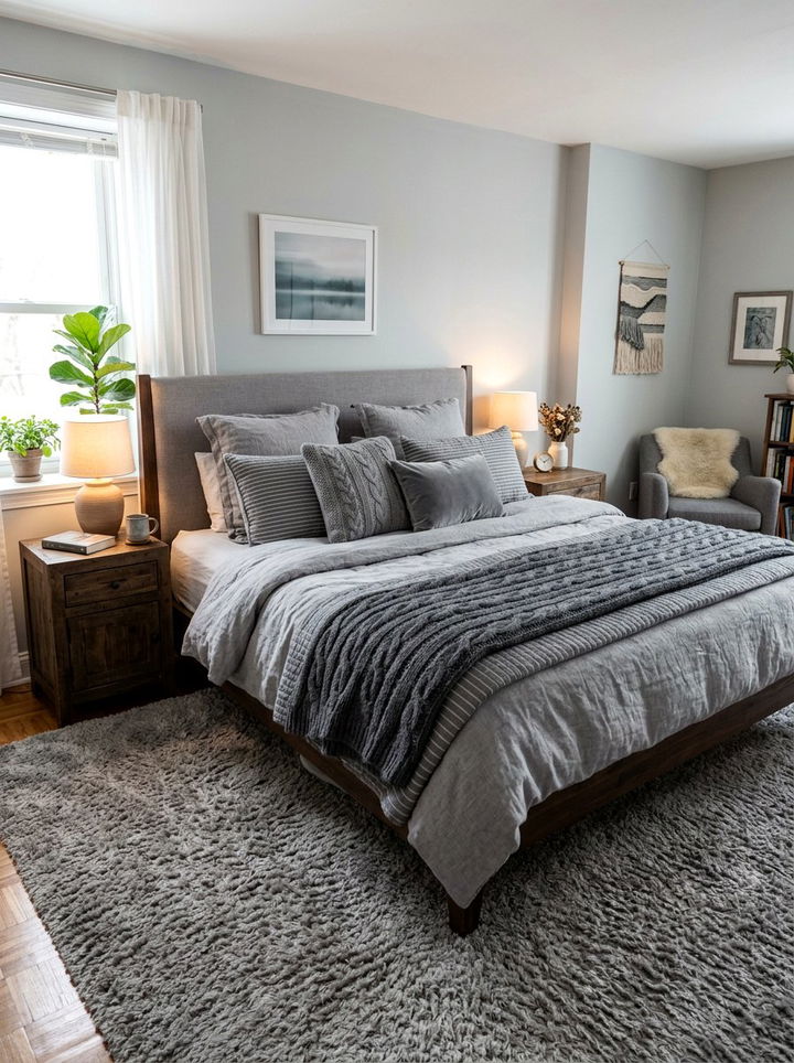 Cozy Gray Bedroom - 30 gray bedroom design ideas