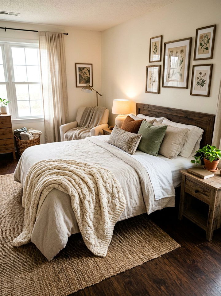 Cozy Knitted Throw - 30 bedroom finishing touches ideas