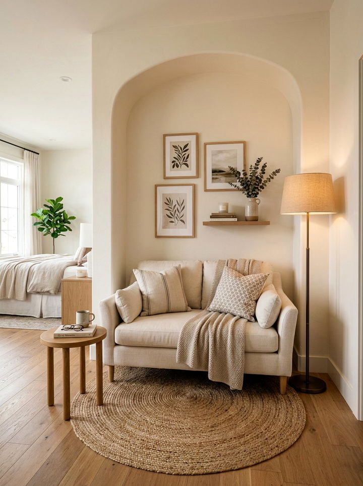 Cozy Lounge Alcove - 30 bedroom alcove ideas
