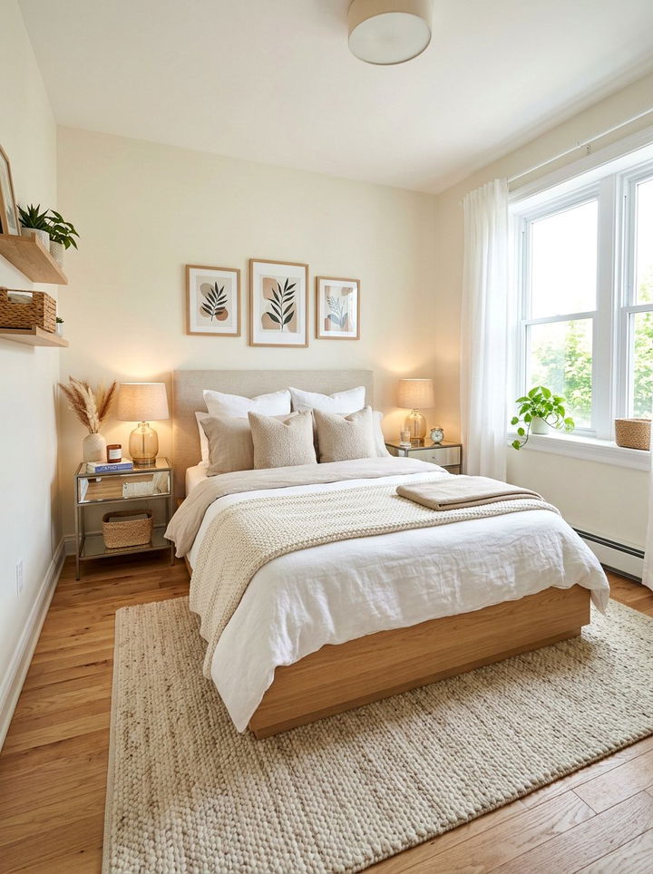 Cozy Neutral Small Bedroom - 30 warm neutral bedroom ideas