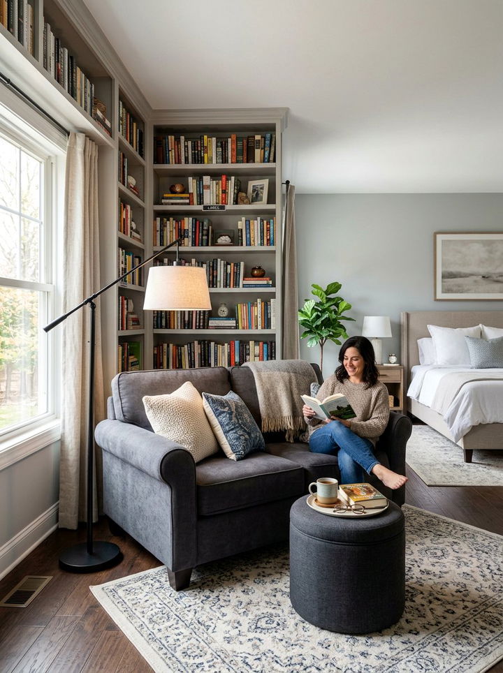Cozy Reading Nook In Master Bedroom - 30 bedroom loveseats