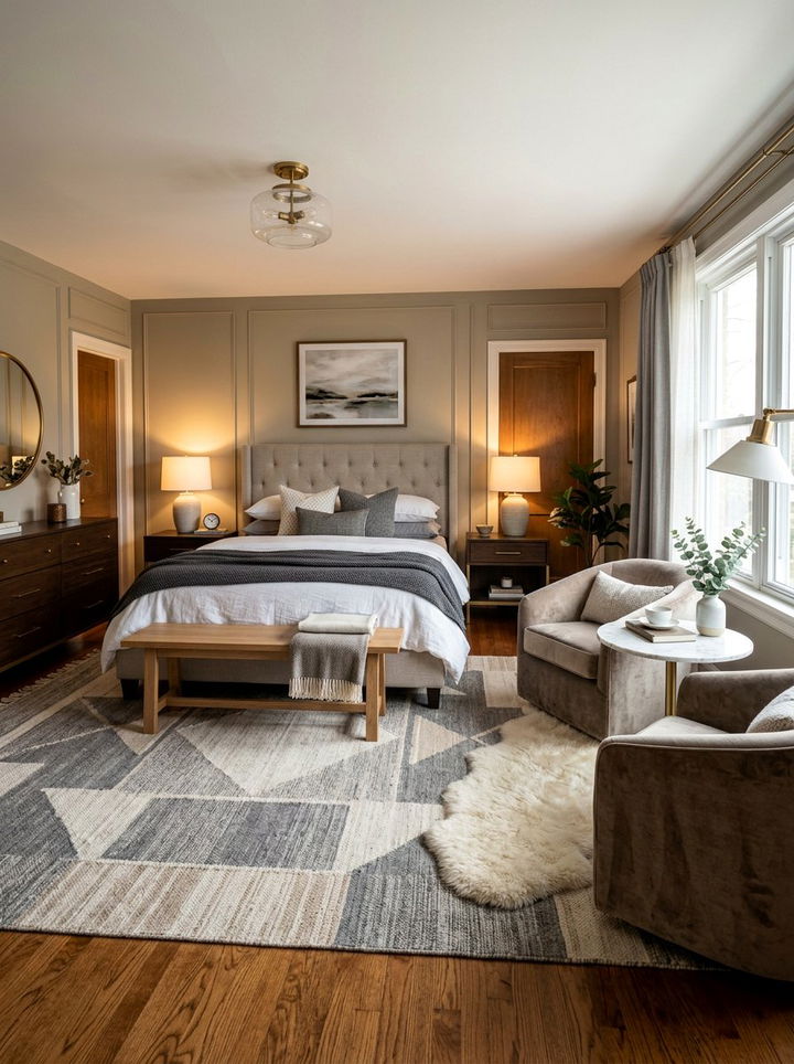 Cozy Transitional Bedroom Layout - 30 transitional bedroom ideas