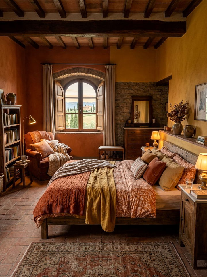 Cozy Tuscan Bedroom - 30 Tuscan bedroom ideas