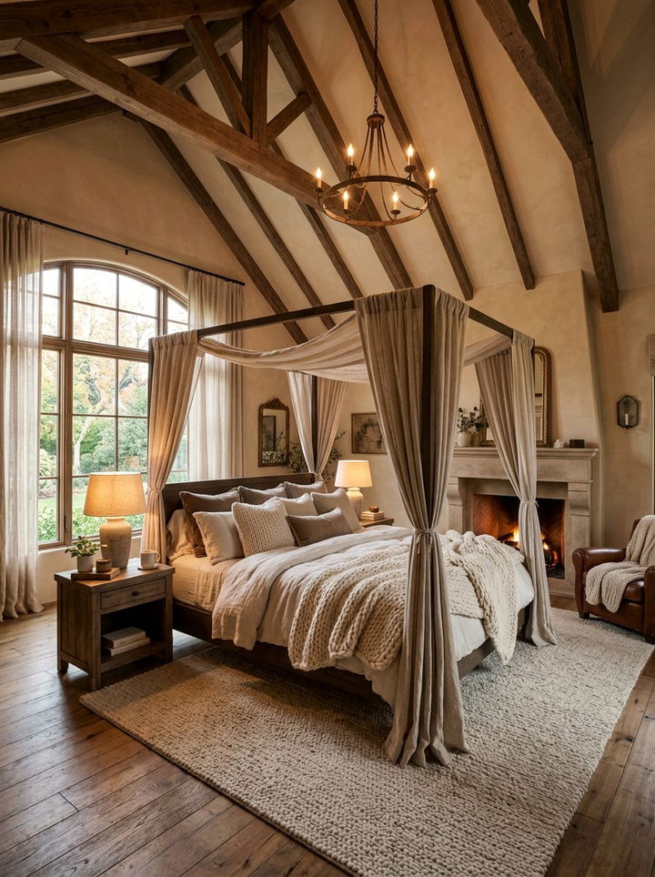 Cozy Vaulted Ceiling Bedroom - 30 bedroom vaulted ceiling ideas