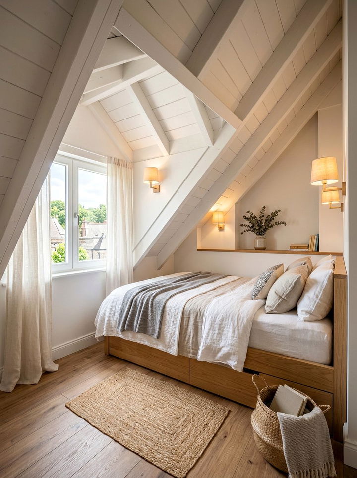 Cozy attic sleeping nook - 30 bonus room to bedroom ideas
