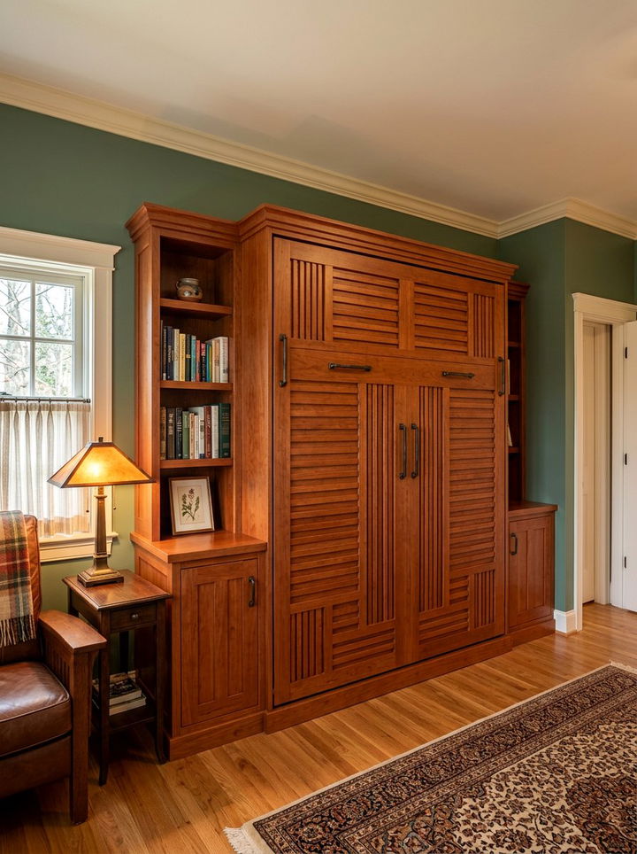 Craftsman Wall Bed - 30 bedroom fold down bed ideas