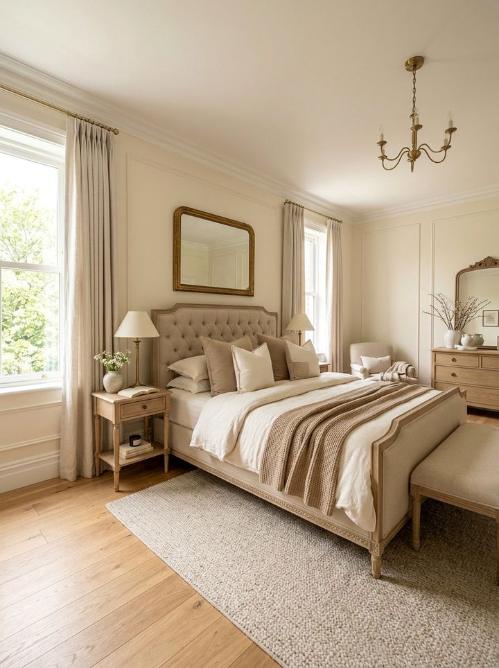 Cream And Beige Bedroom - 30 cozy bedroom color ideas