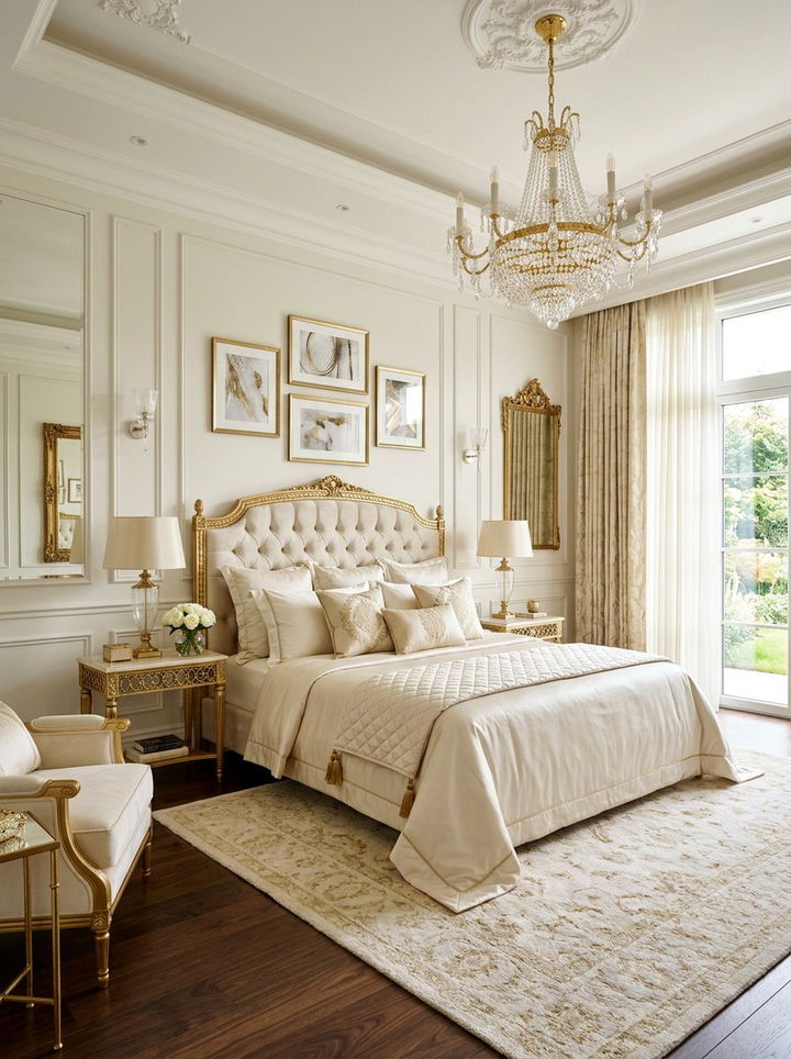 Cream And Gold Bedroom - 30 warm tone bedroom ideas