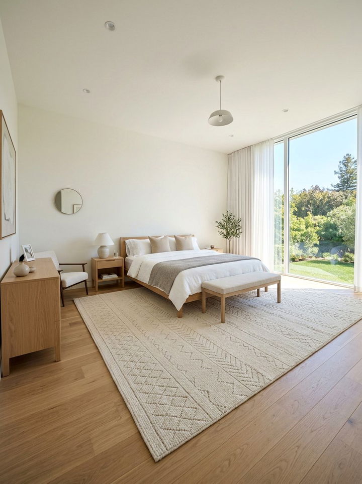 Cream Area Rug - 30 cream bedroom accessories ideas