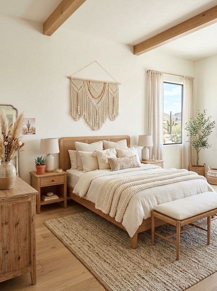 Cream Bedroom - 30 desert bedroom color ideas