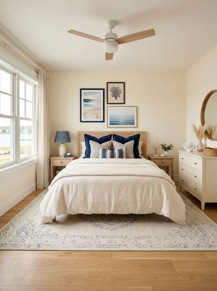 Cream Bedroom Blue Accents - 30 cream bedroom ideas