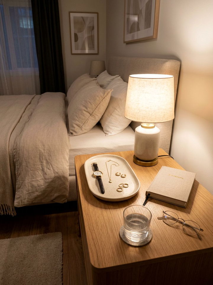 Cream Catchall Tray - 30 cream bedroom accessories ideas