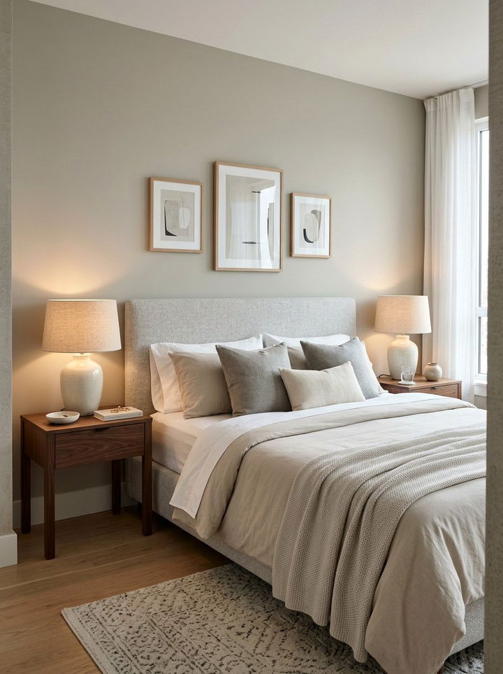 Cream Ceramic Table Lamps - 30 beige bedroom accessories ideas