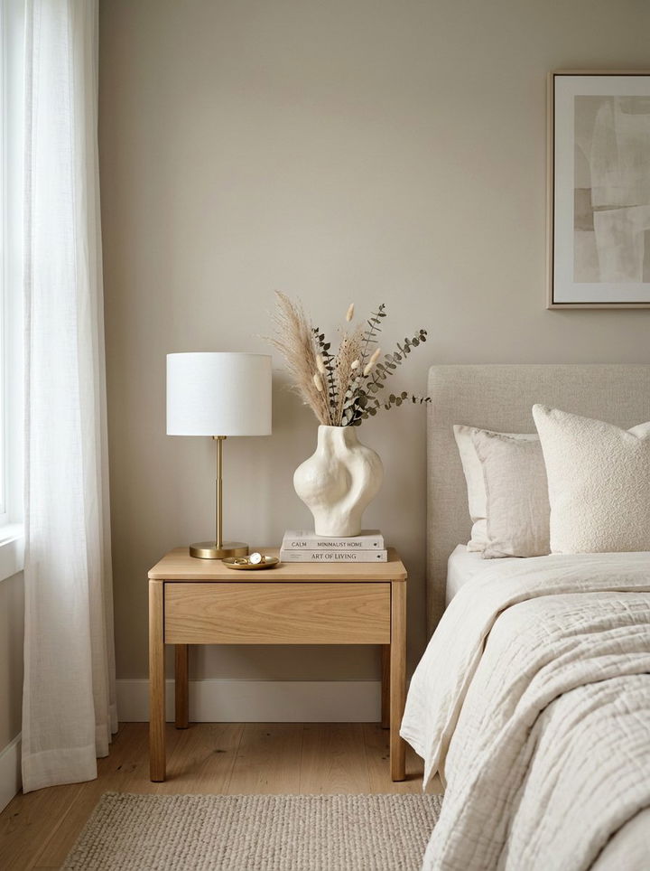 Cream Ceramic Vase - 30 cream bedroom accessories ideas