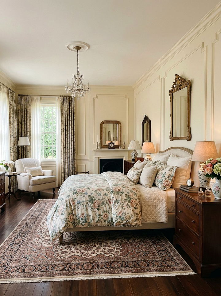 Cream Colored Picture Frame Trim - 30 bedroom wainscoting ideas