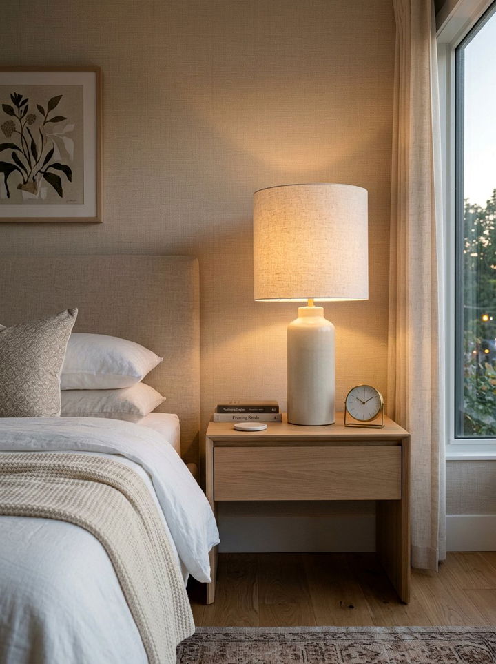 Cream Table Lamp - 30 cream bedroom accessories ideas