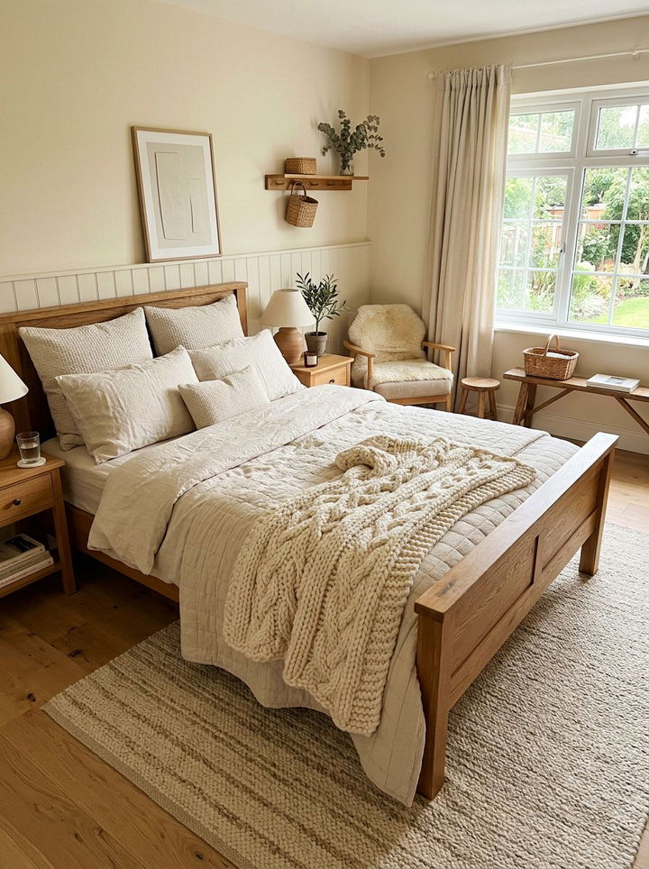 Cream Throw Blanket Bedroom - 30 rustic cream bedroom ideas
