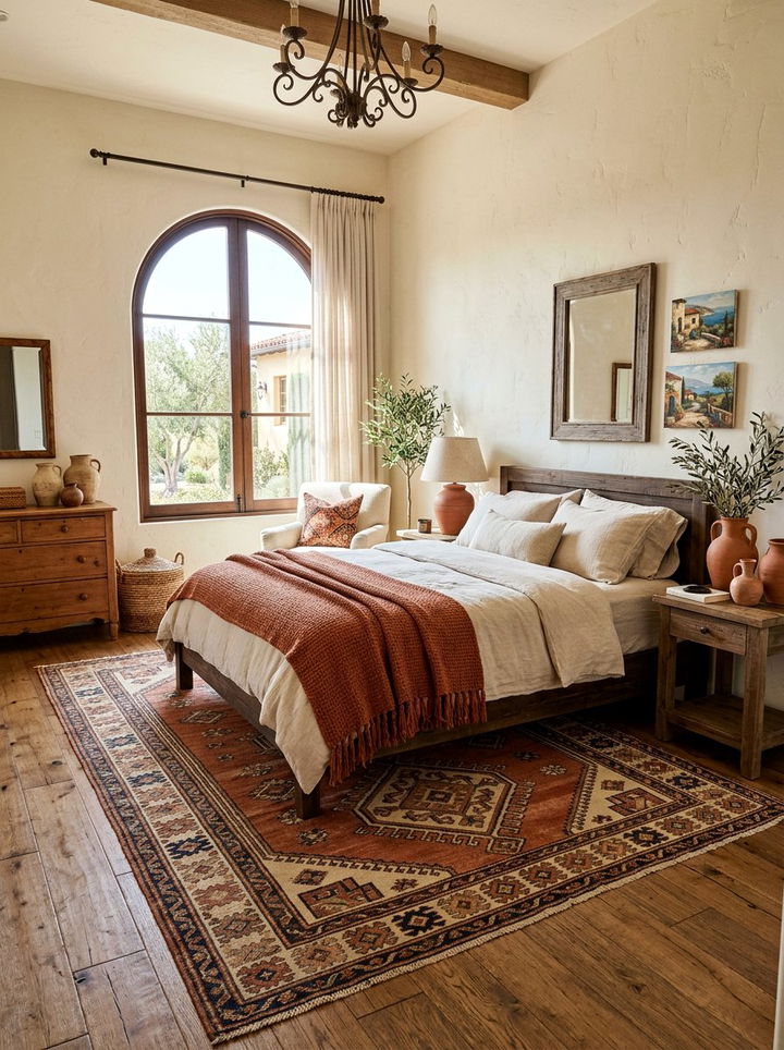 Cream Walls And Earthy Terracotta - 30 bedroom cream walls