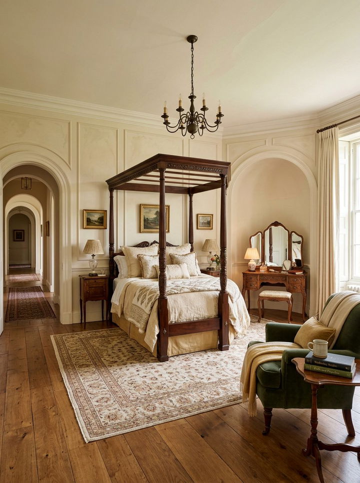 Cream Walls With Arched Doorways - 30 bedroom cream walls