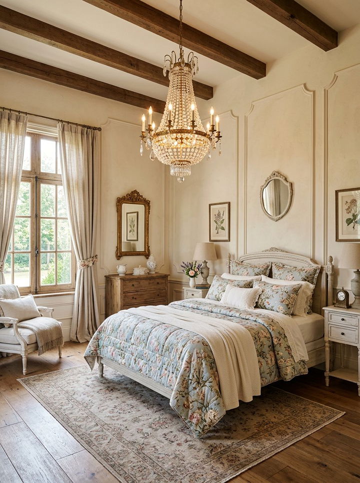 Cream Walls With French Country Decor - 30 bedroom cream walls