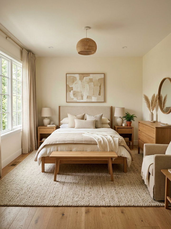 Cream and beige bedroom palette - 30 traditional cream bedroom ideas