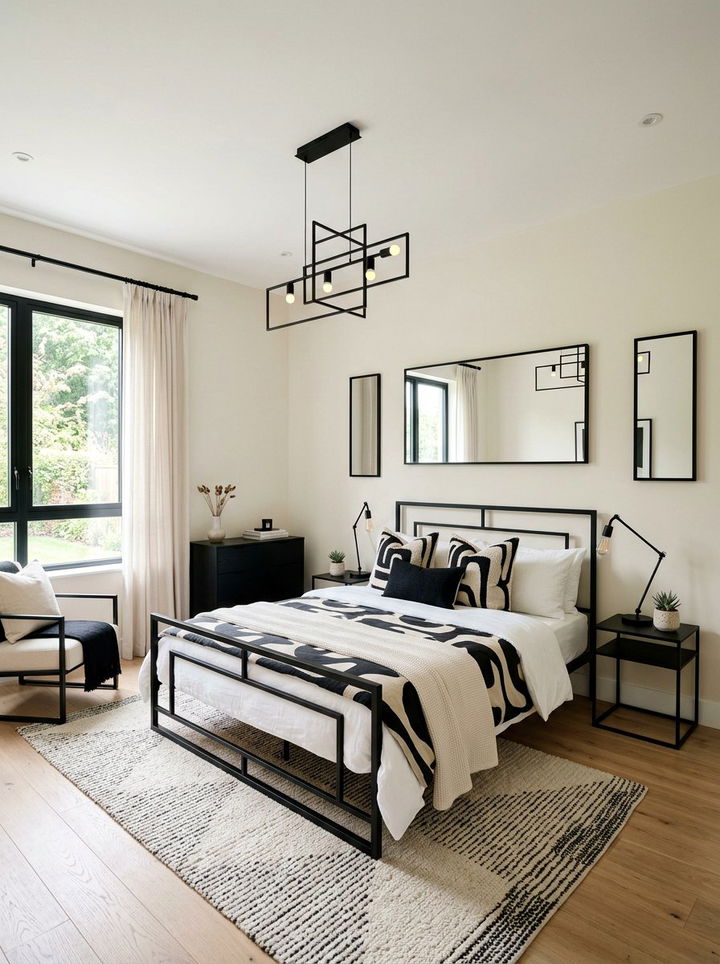 Cream and black bedroom - 30 modern cream bedroom ideas