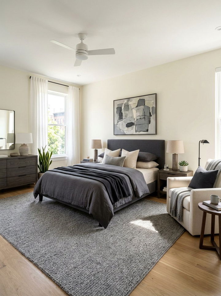 Cream and gray bedroom - 30 modern cream bedroom ideas