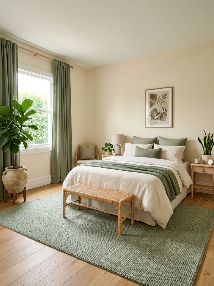Cream and sage green bedroom colors - 30 traditional cream bedroom ideas