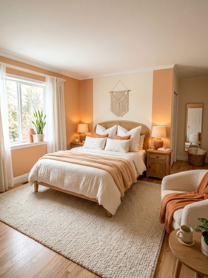 Creamsicle bedroom - 30 pastel bedroom ideas