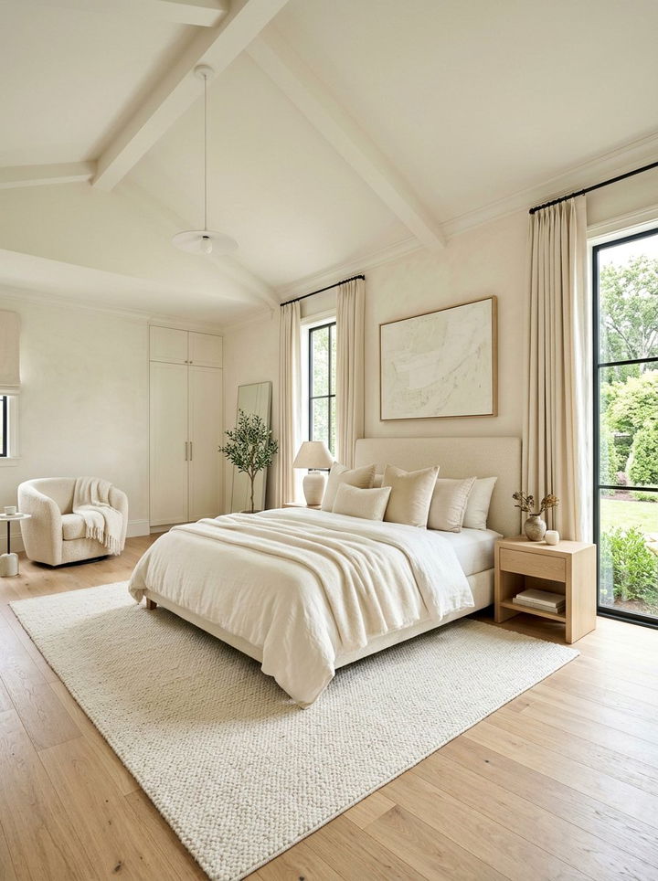 Creamy White - 30 subtle bedroom color ideas