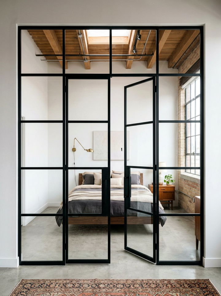 Crittall Style Door - 30 bedroom glass doors