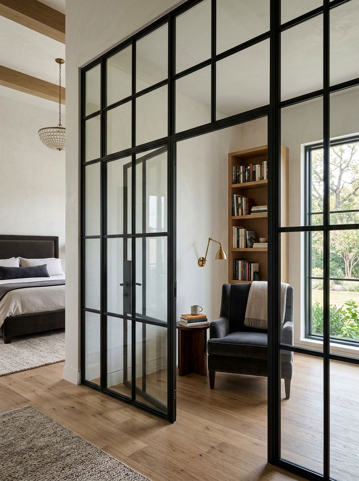 Crittall Style Wall - 30 bedroom room dividers