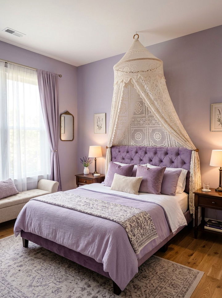 Crochet Bed Canopy - 30 crocheted bedroom ideas