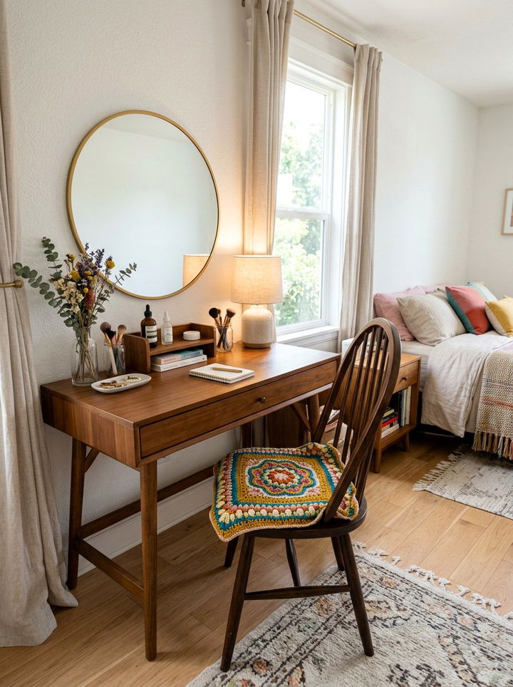 Crochet Chair Pad - 30 crocheted bedroom ideas