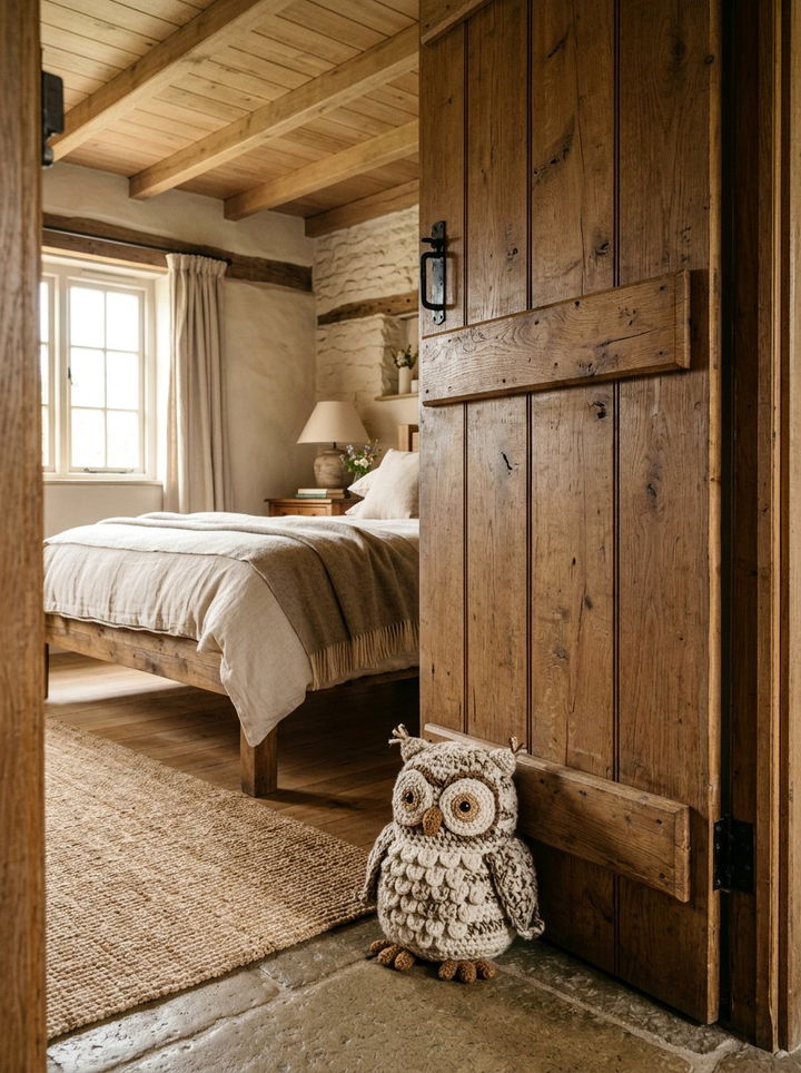 Crochet Door Stop - 30 crocheted bedroom ideas