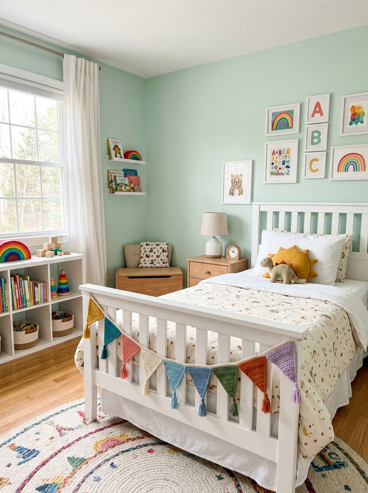 Crochet Garland - 30 crocheted bedroom ideas