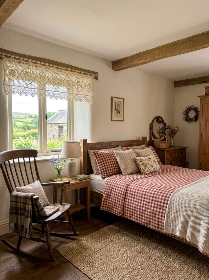 Crochet Valance - 30 crocheted bedroom ideas