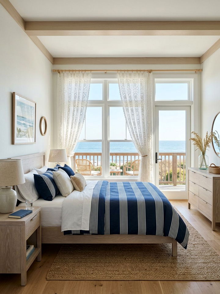 Crochet Window Curtain - 30 crocheted bedroom ideas