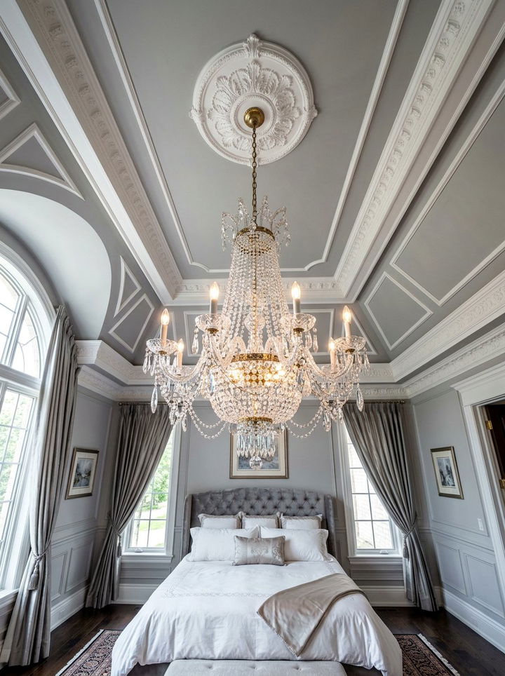 Crystal Chandelier Lighting - 30 traditional bedroom ideas