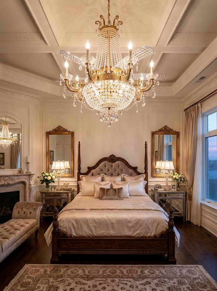 Crystal Fandelier Bedroom Fan - 30 bedroom ceiling fans