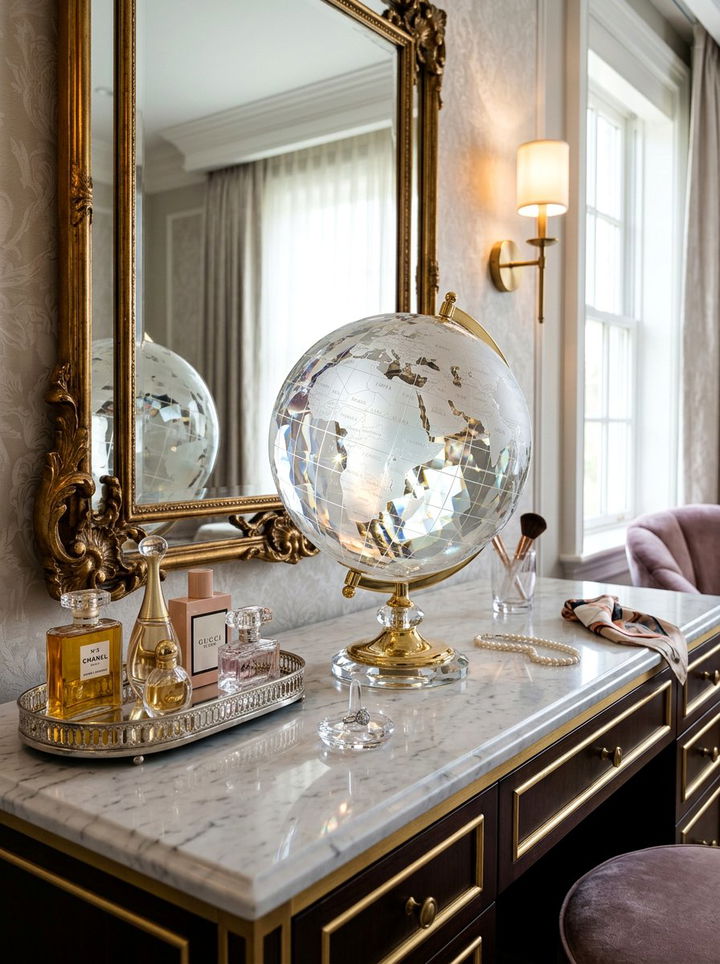 Crystal Glass Globe - 30 bedroom globes