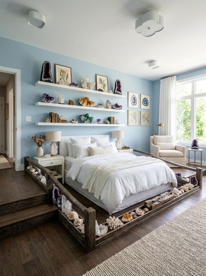 Crystal Mineral Decor - 30 mermaid bedroom ideas