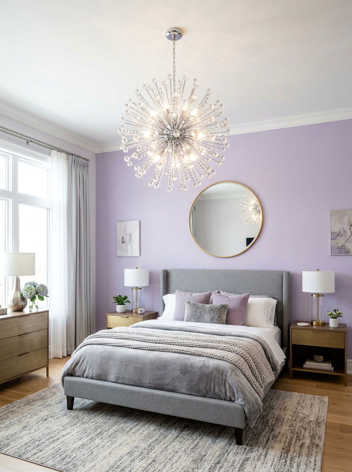 Crystal Sputnik Chandelier - 30 bedroom statement piece ideas