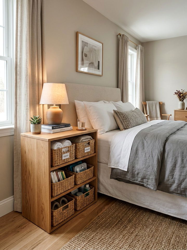 Cubby nightstand - 30 bedroom modern nightstands