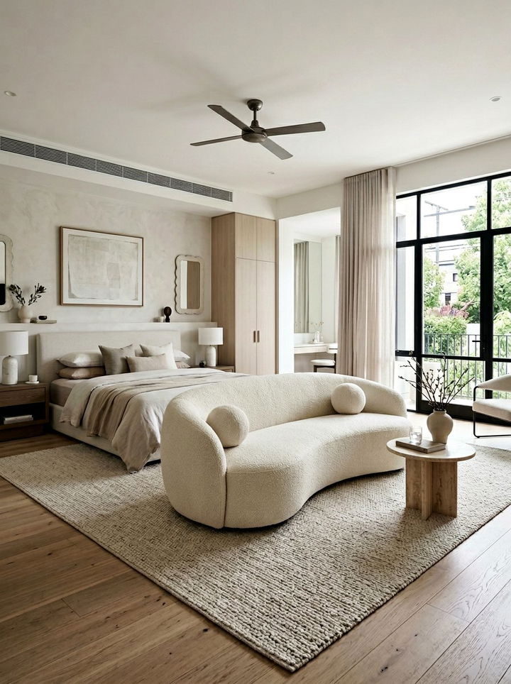 Curved Bedroom Settee - 30 bedroom settees