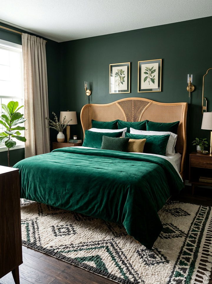 Curved Rattan Headboard - 30 bedroom rattan headboards