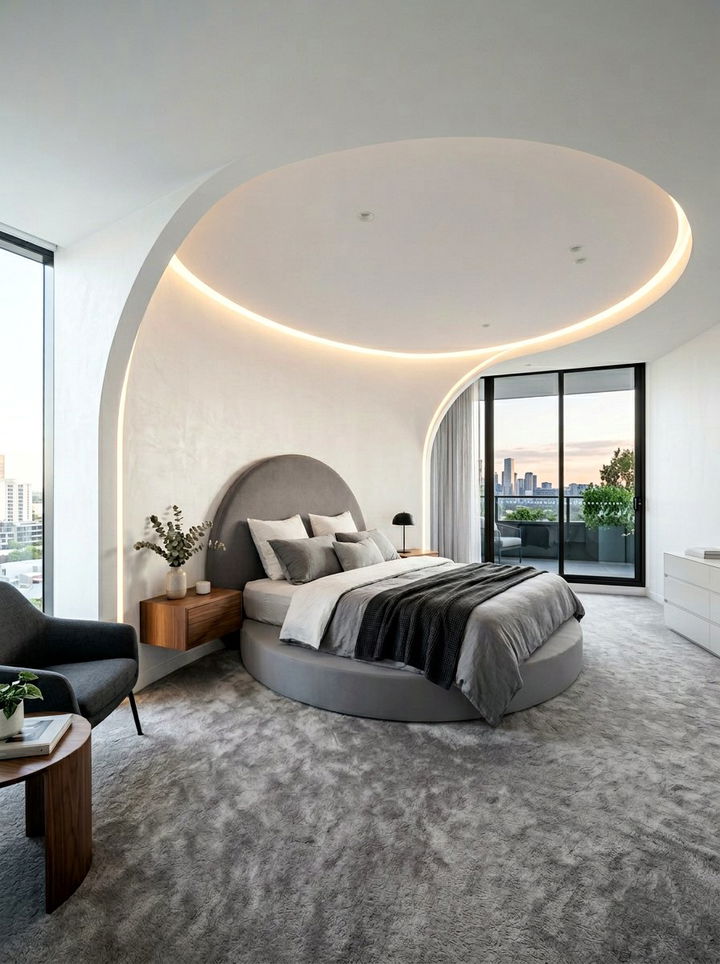 Curved Wall Bedroom - 30 architect bedroom ideas