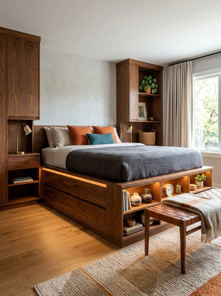 Custom Built Under Bed Cabinetry - 30 bedroom under bed storage ideas