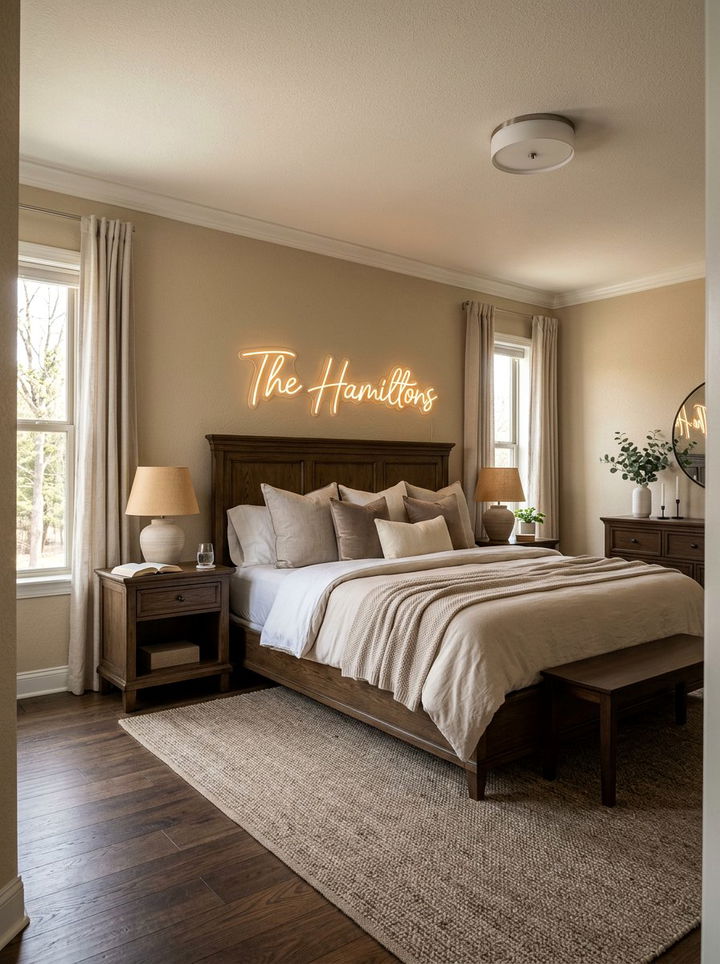 Custom Name Neon Sign - 30 bedroom neon signs